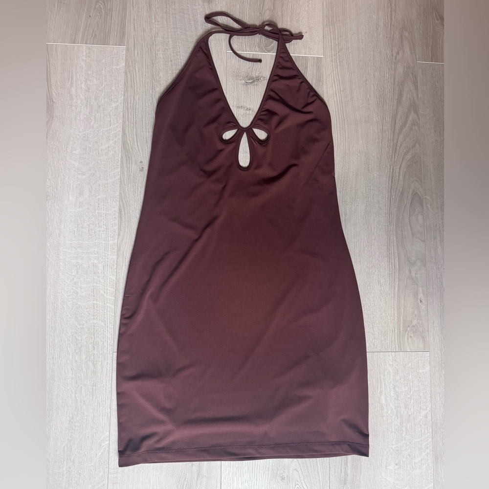 Brown garage dress